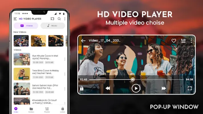 HD Video Player android App screenshot 1